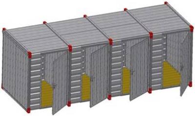 Cette option permet de multiplier les espaces de stockage dans un même container.

Idéal pour :


	déchetteries
	préparations